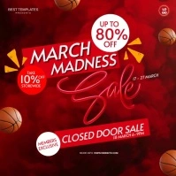 MARCH MADNESS SALE SPECIALS AD TEMPLATE Square (1:1)