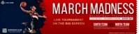 march madness tournament poster templates Bannière 2' × 8'