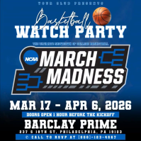 March Madness Watch Party Instagram Post Video template
