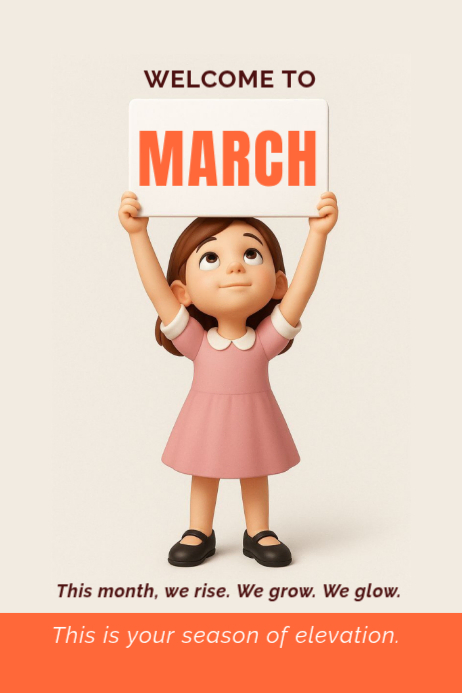 White March Motivation Posters Template | PosterMyWall