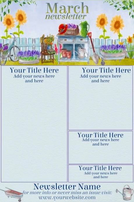 March Newsletter Template | PosterMyWall