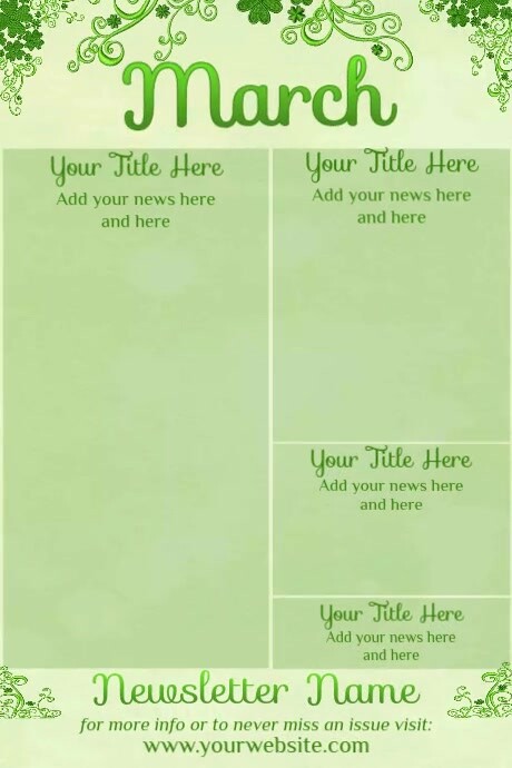March Newsletter by Paula Template | PosterMyWall