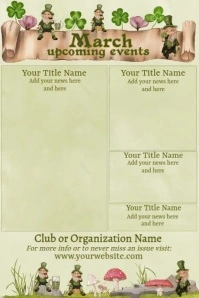 March Newsletter by Paula Poster template