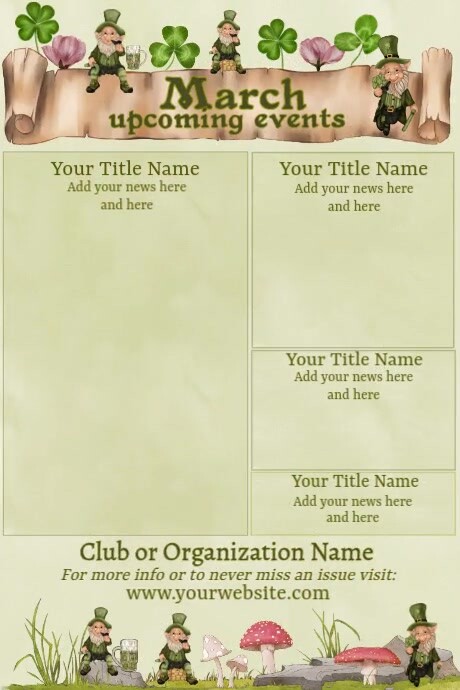 March Newsletter Template | PosterMyWall
