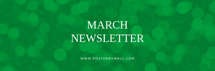 March Newsletter email banner template | PosterMyWall