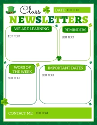 March Newsletter Template, Flyer (US Letter)
