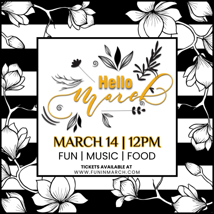 March Template Pos Instagram