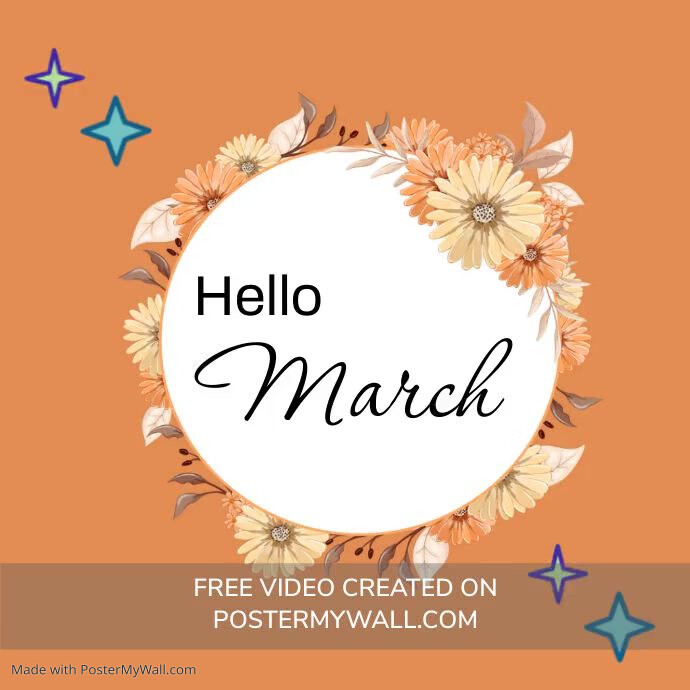March Templete Designs Template PosterMyWall