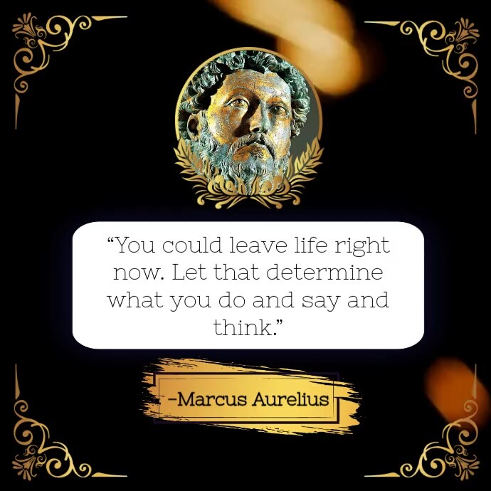 Marcus Aurelius Quote Instagram Post template