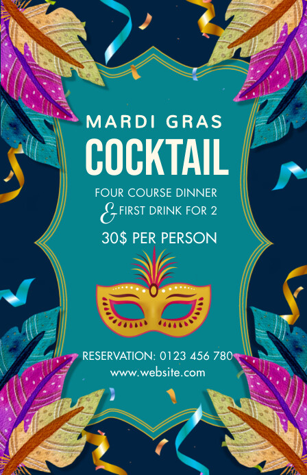 mardi gras,mardigras,carnival,event Tabloid template