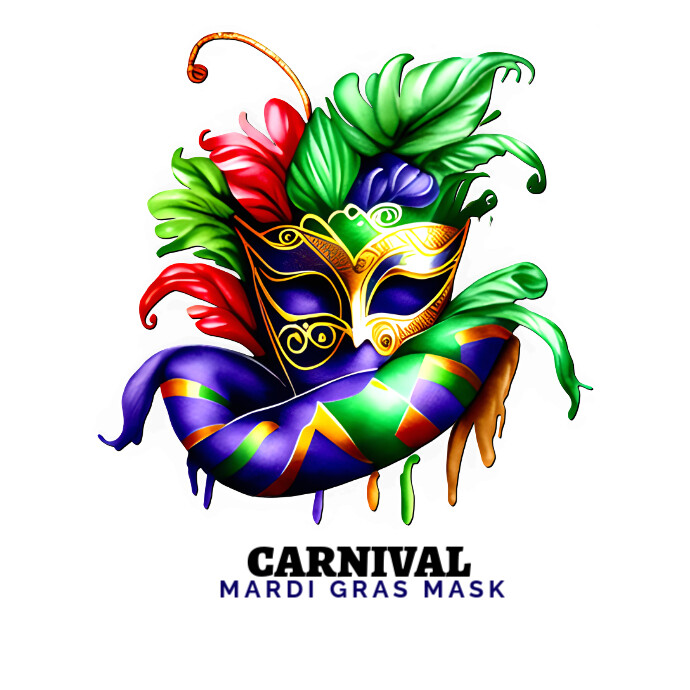 Mardi Gras Carnival Mask Logo 徽标 template