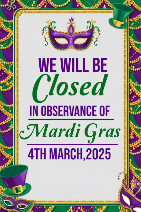 mardi gras 2025 poster