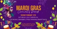 Mardi Gras Day Carnival Facebook Shared Image template