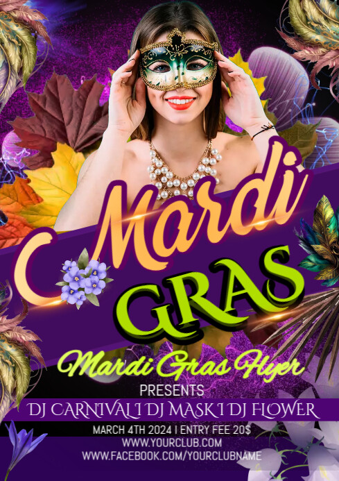 mardi gras Template | PosterMyWall