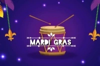 Mardi gras Этикетка template