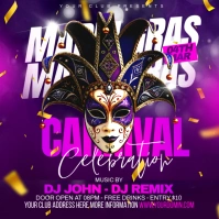 MARDI GRAS Pos Instagram template