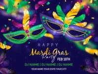 MARDI GRAS Znak podwórkowy template