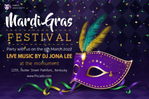 Mardi Gras Label template
