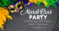 mardi gras Facebook Event Cover template