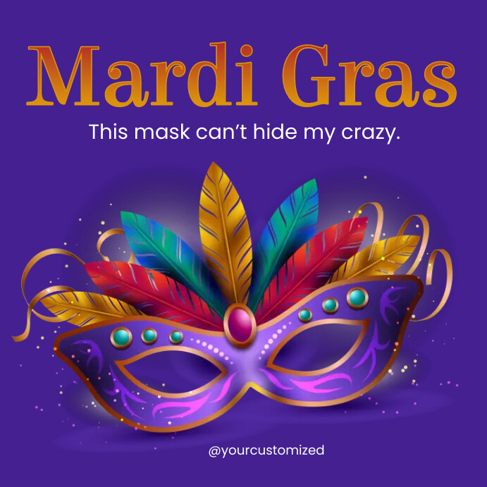 Mardi Gras Template PosterMyWall