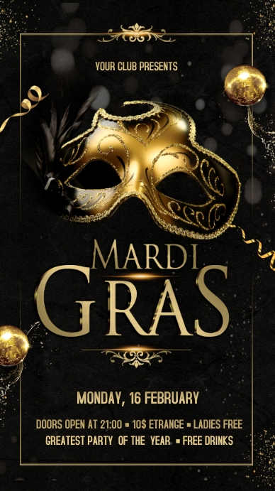 Mardi Gras Display template