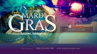 Mardi Gras Event Twitter Post template