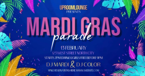 Biru Mardi Gras Event Facebook Shared Image Template