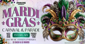 Mardi GRAS FESTIVAL carnival TEMPLATE Facebook Shared Image
