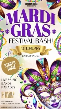 Mardi GRAS FESTIVAL carnival TEMPLATE Indaba yaku-Instagram