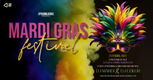 Mardi GRAS FESTIVAL carnival TEMPLATE auf Facebook geteiltes Bild