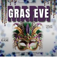 Mardi GRAS FESTIVAL carnival TEMPLATE Logo