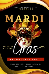 Mardi Gras Festival Gráfico de Tumblr template