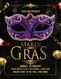 Mardi Gras Flyer template
