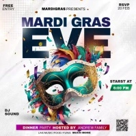 Mardi gras Instagram post Iphosti le-Instagram template