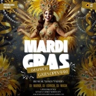 Mardi Gras instagram square design template free