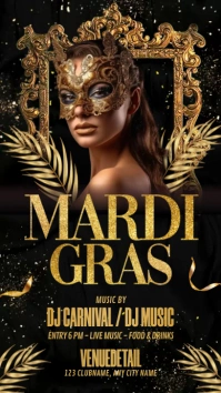 Mardi Gras Instagram Story template