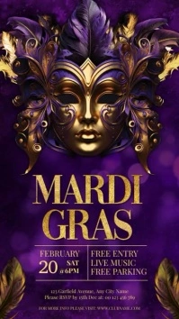 Mardi Gras Instagram Story Instagram-Story template