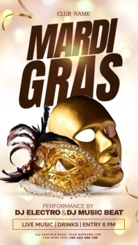 mardi gras instagram story template