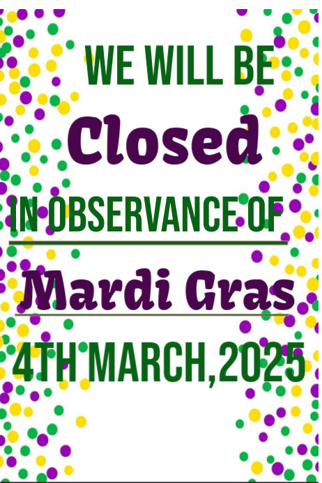mardi gras 2025 poster