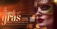 Mardi Gras Party Night Facebook Ad template