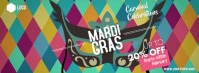 Mardi gras sale Fotografia de capa do Facebook template