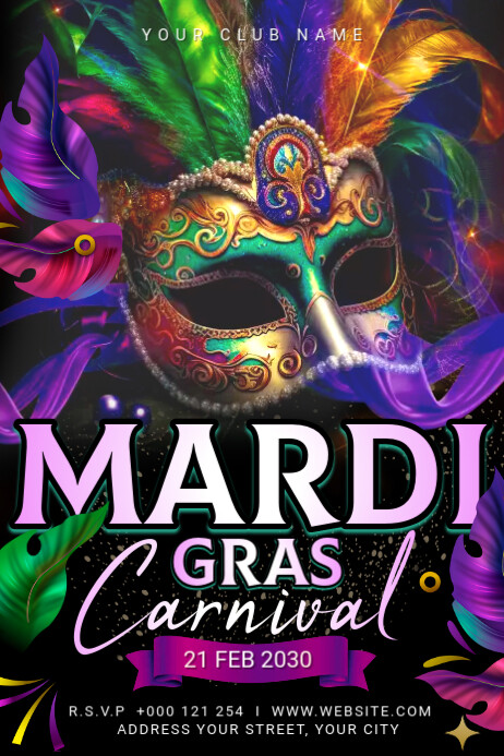 Mardi Gras Template Iphosta