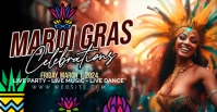 Mardi Gras Template Facebook Group Cover Photo