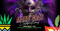 Mardi Gras Template Facebook Event Cover