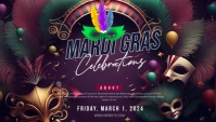 Mardi Gras Template Encabezado de blog