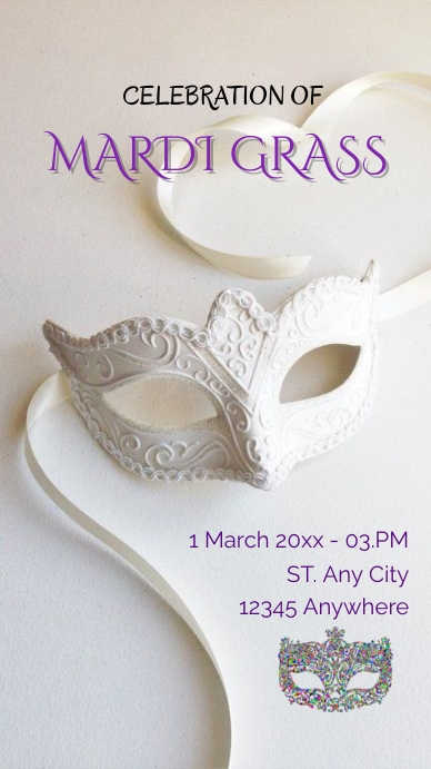 Mardi grass Instagram Story template
