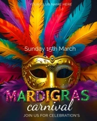 mardigras , event, festival Instagram Portrait template