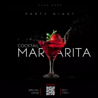 Margarita Cocktail Menu Instagram Post template
