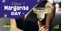 Margarita Day Banner Ad Facebook-Veranstaltungscover template