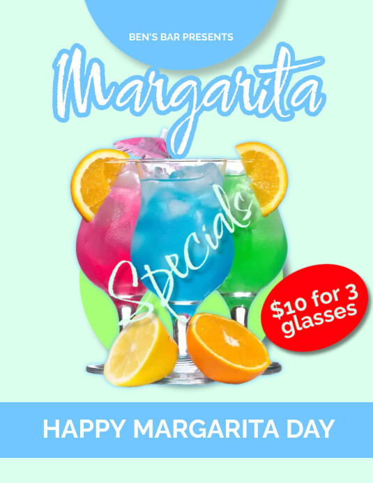 MARGARITA DAY PROMOTIONAL POSTER Template PosterMyWall